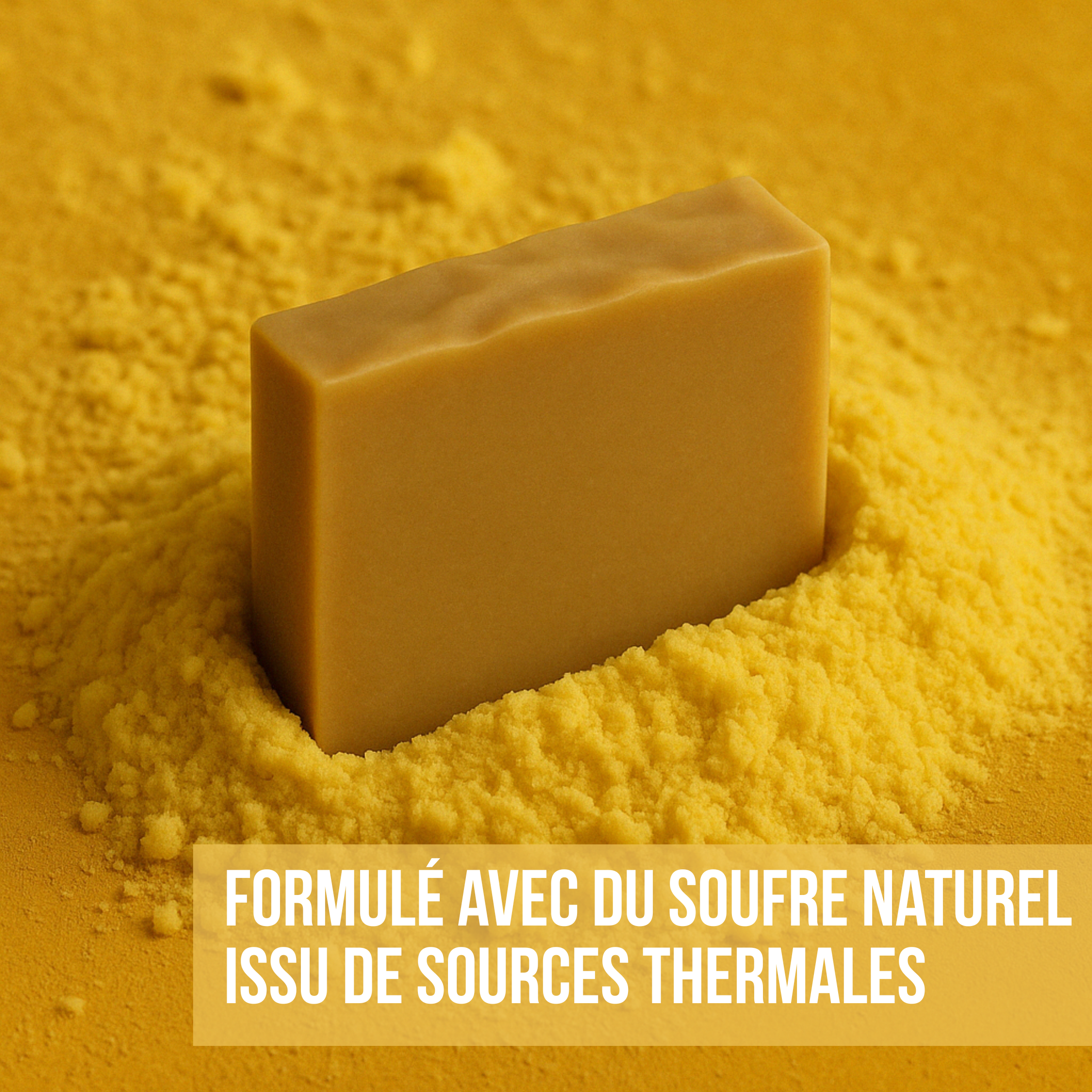 SAVON ARTISANAL AU SOUFRE - PEAUX GRASSES ET IMPERFECTIONS