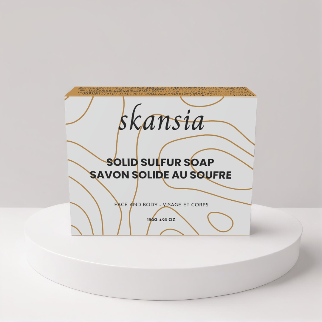 SAVON ARTISANAL AU SOUFRE - PEAUX GRASSES ET IMPERFECTIONS